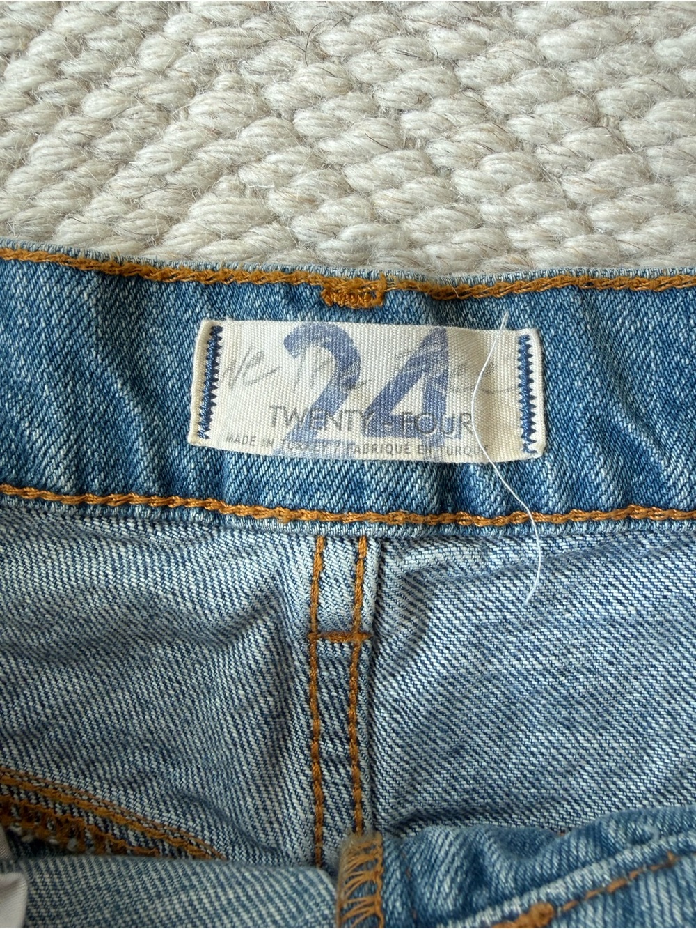 Free People Vintage The Originals Patched Cropped Bandana Denim Jeans - Picture 6 of 9